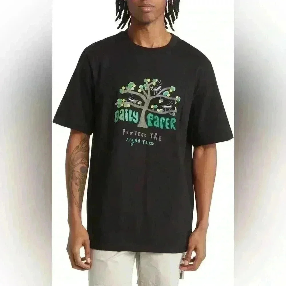Daily Paper Pardali Short Sleeve Graphic T-Shirt size medium